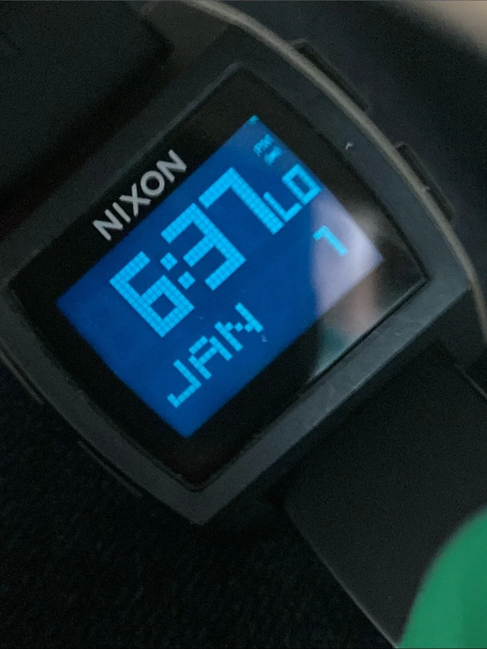 Nixon Base Tide, Rasta red green yellow color way, rare, new battery, Digital - Picture 14 of 16